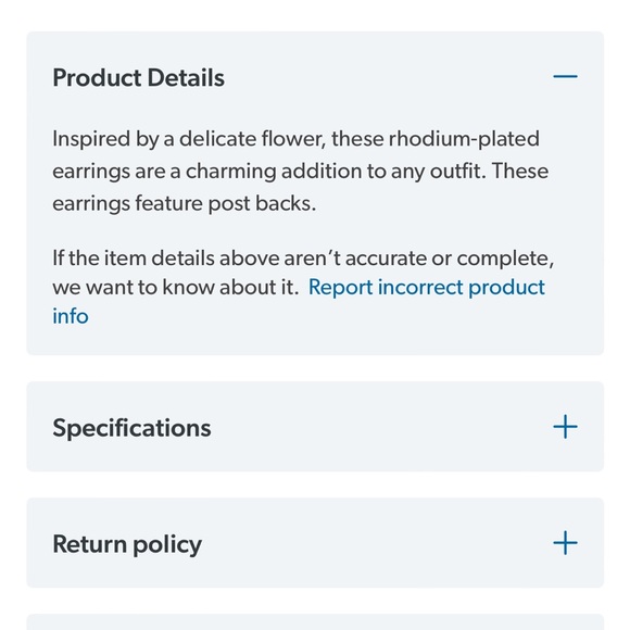 Sterling Silver Genuine Amethyst Flower Earrings - Picture 6 of 9